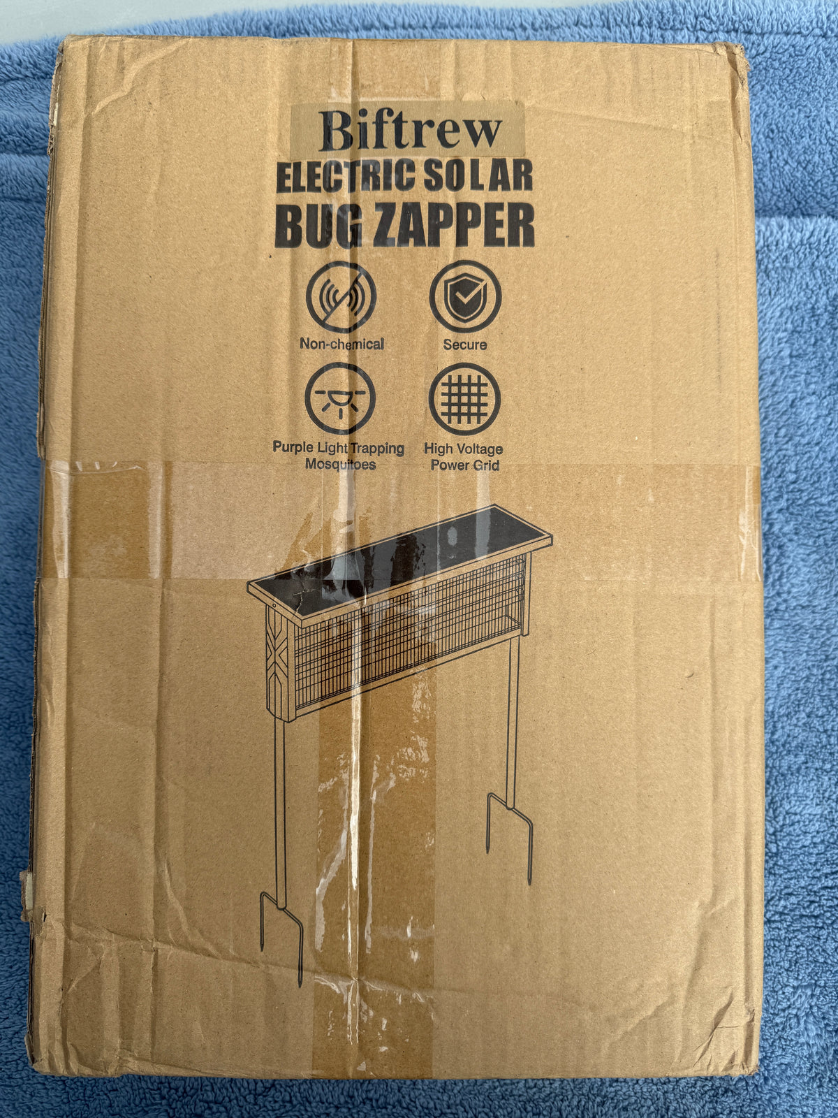 Box packaging of Biftrew Electric Solar Bug Zapper