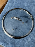 Glass lid for Hexclad frying pan with metal handle