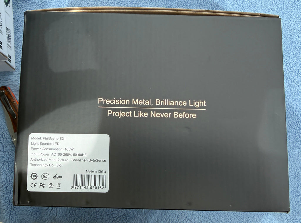 XIDU Philsene S31 Projector box top view