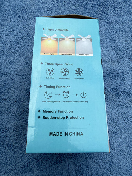 Ceiling Fan light dimmable settings warm natural white light