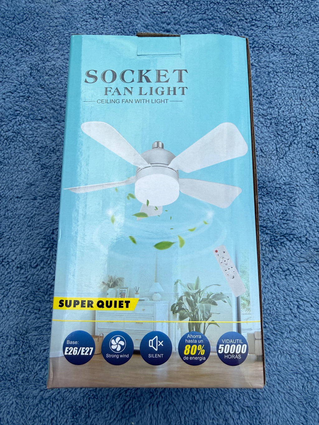 Ceiling fan three-speed wind, timer, memory function, sudden stop protection