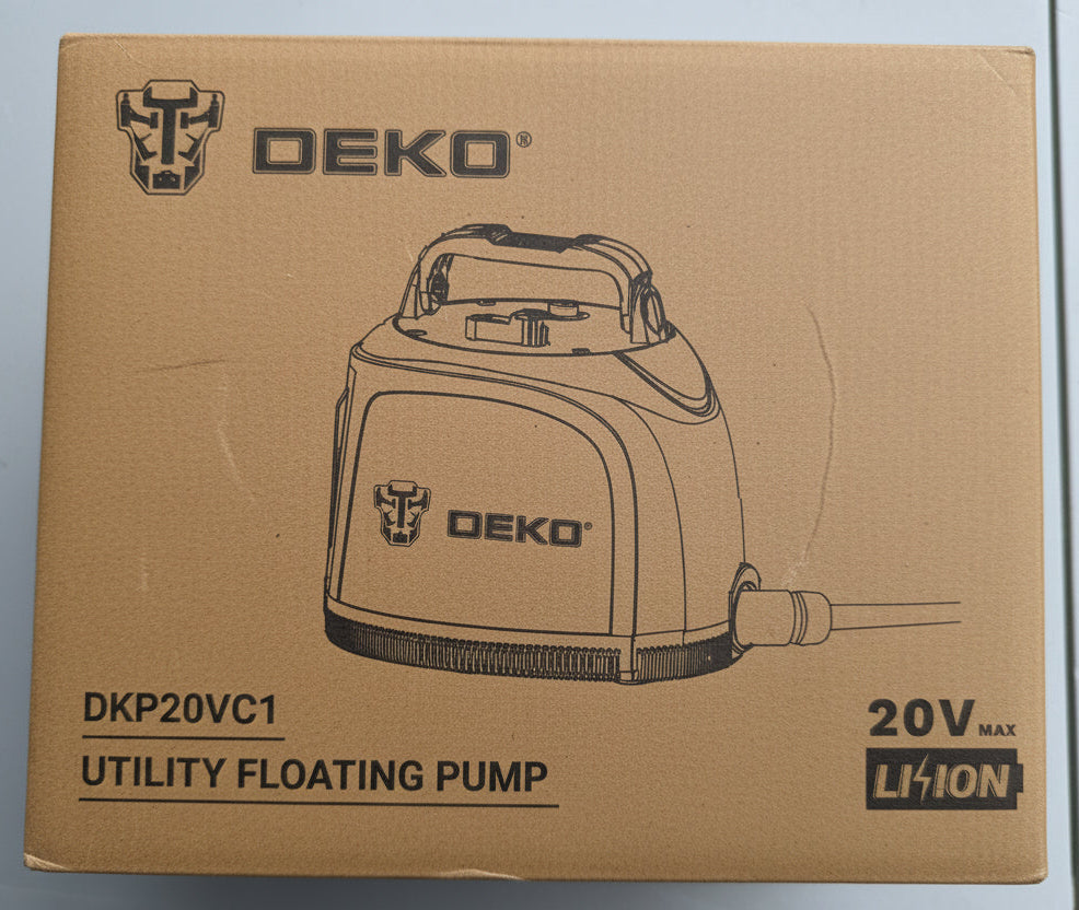 DEKO DKP20VC1 Utility Floating Pump box front