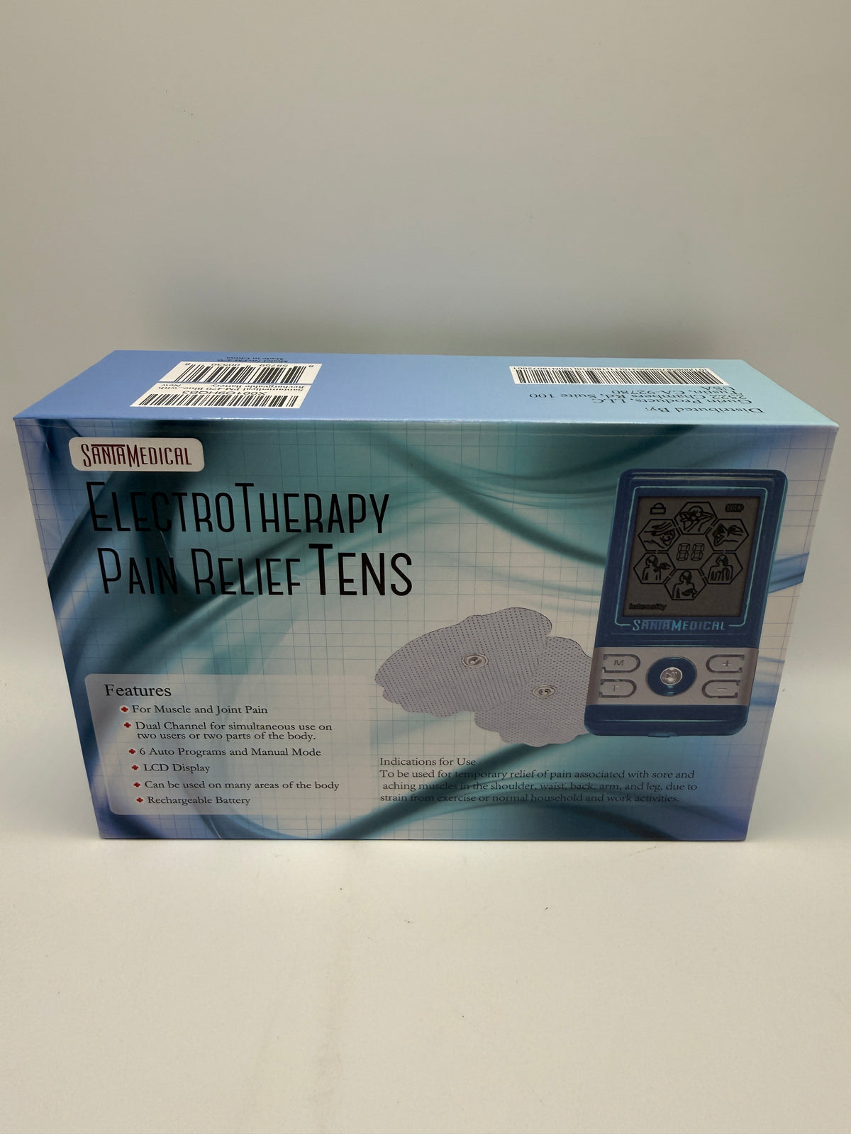 SantaMedical ElectroTherapy Pain Relief TENS Unit box front