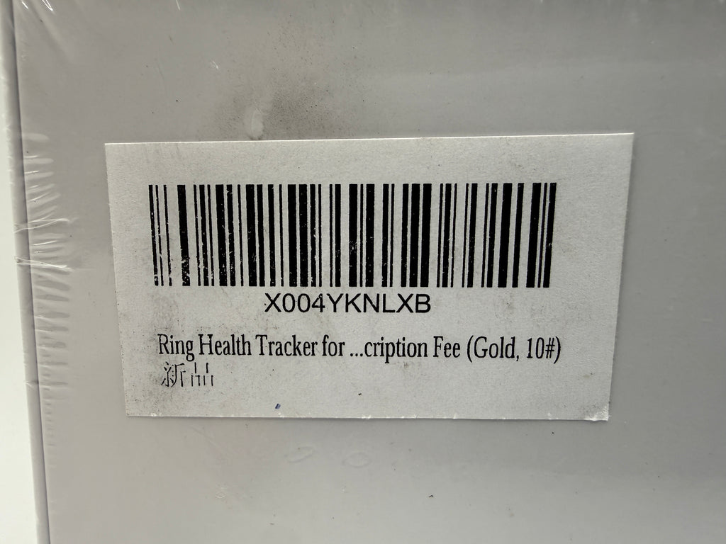 Barcode and product label with SKU on package back