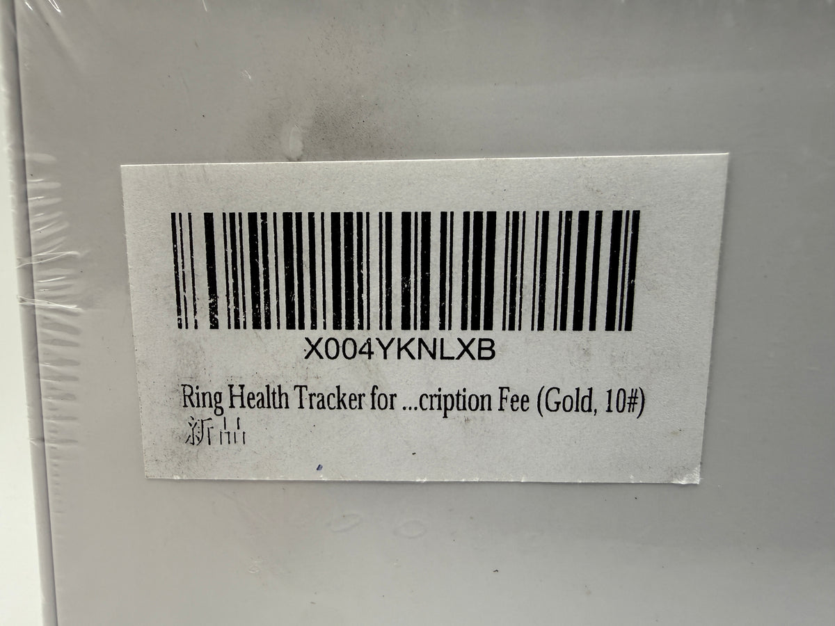 Barcode and product label with SKU on package back