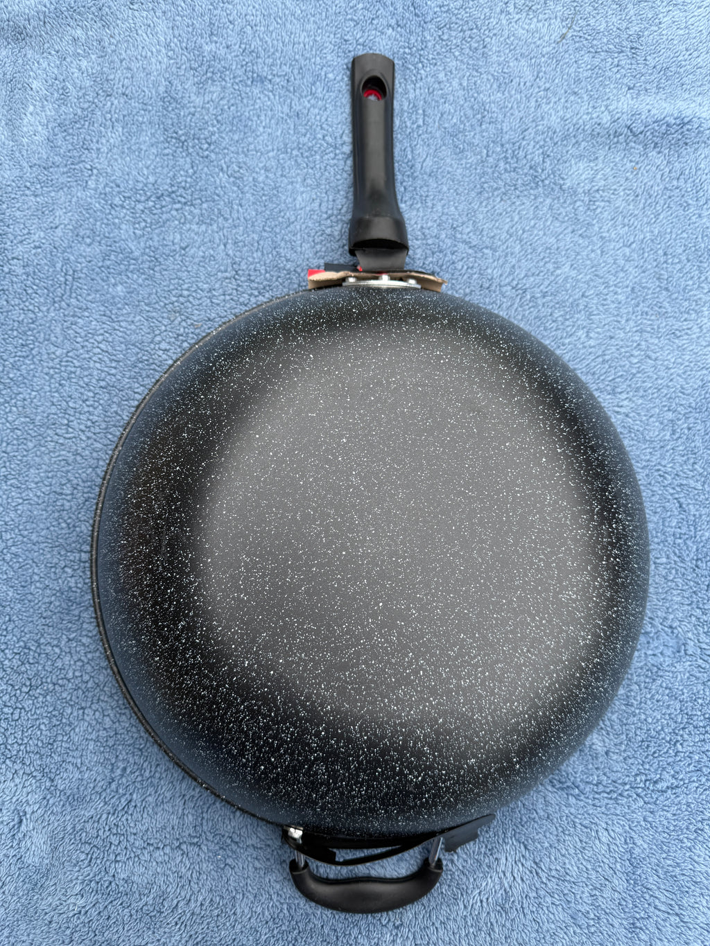 Bottom view of HotChef Non-Stick Wok Pan showing textured surface