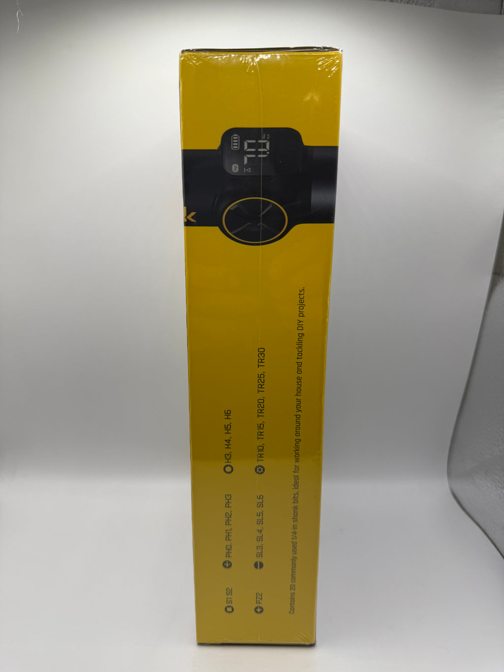 Another side showing compatible bit types and angles