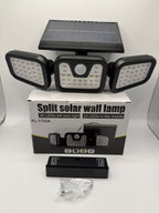 FL-1725A Split Solar Wall Lamp front view showing solar panel and LED lights