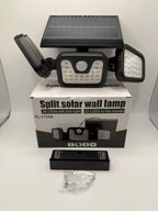 FL-1725A Split Solar Wall Lamp side view with adjustable LED panels and motion sensor