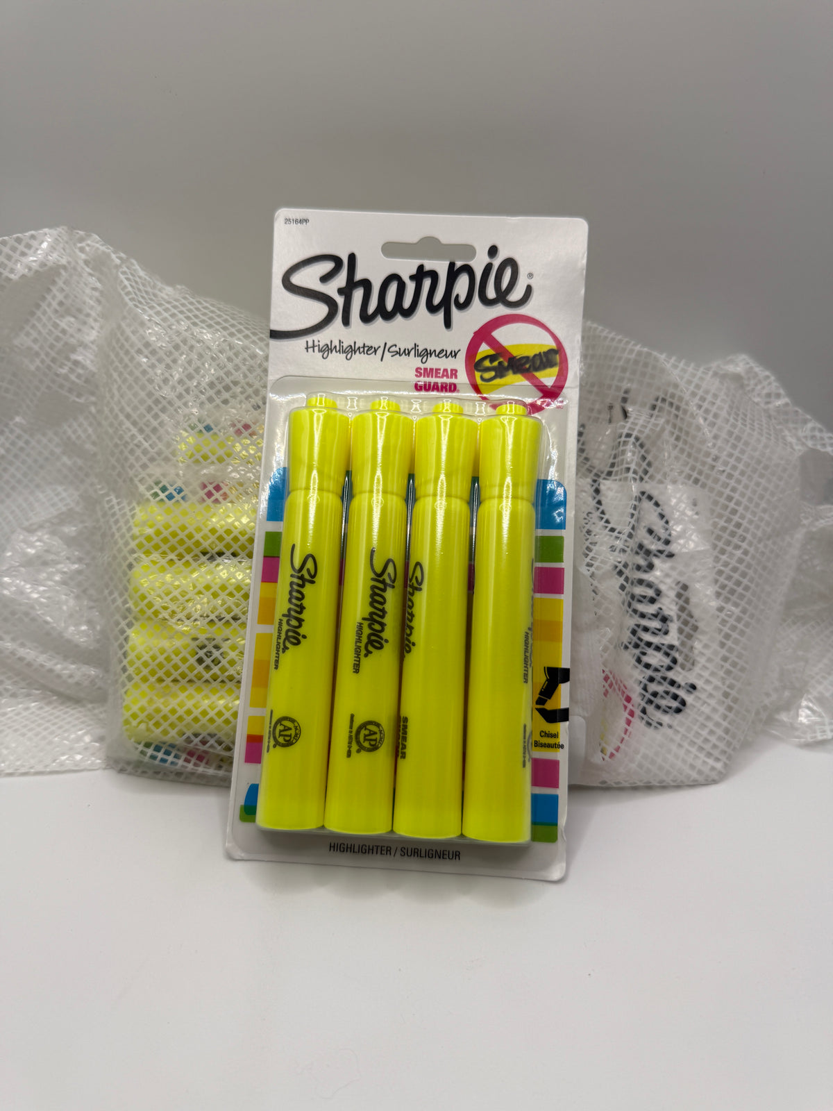 Sharpie Yellow Highlighter 4-Pack front packaging