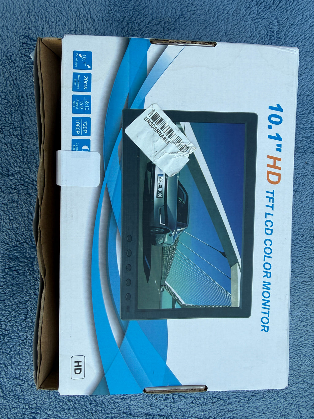 10.1" HD TFT LCD Color Monitor - view 3