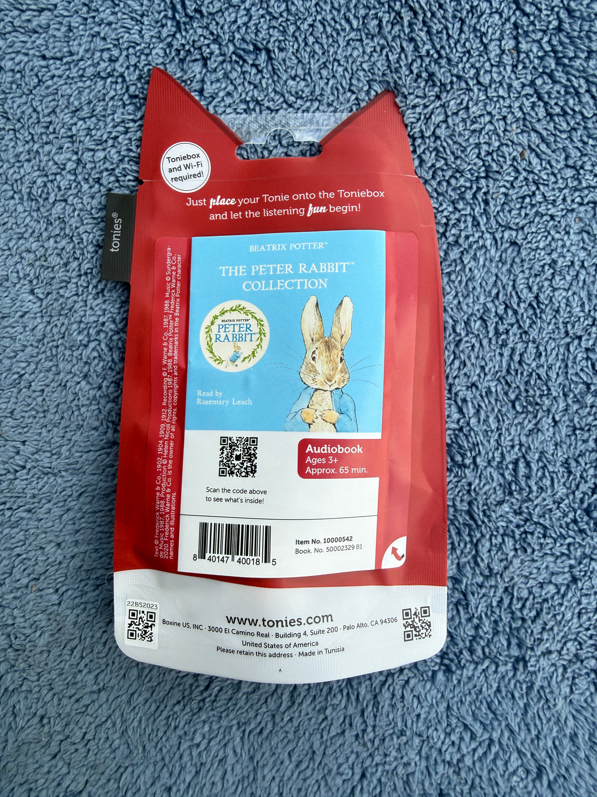 tonies Peter Rabbit Tonie Audio Character for Toniebox - product photo 1