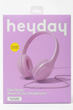 heyday Core Series Wired On‑Ear Headphones (Bright Lilac) - product photo 1