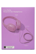 heyday Core Series Wired On‑Ear Headphones (Bright Lilac) - product photo 2