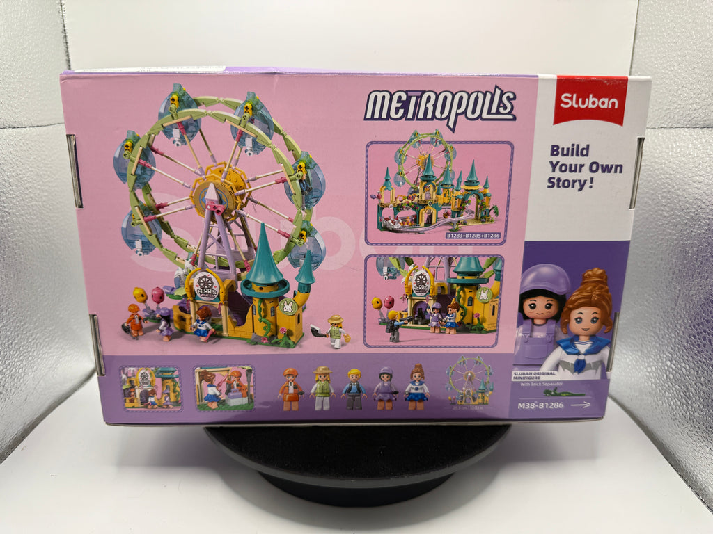 Sluban M38-B1286 Metropolis Ferris Wheel Building Set, 504PCS - product photo 2