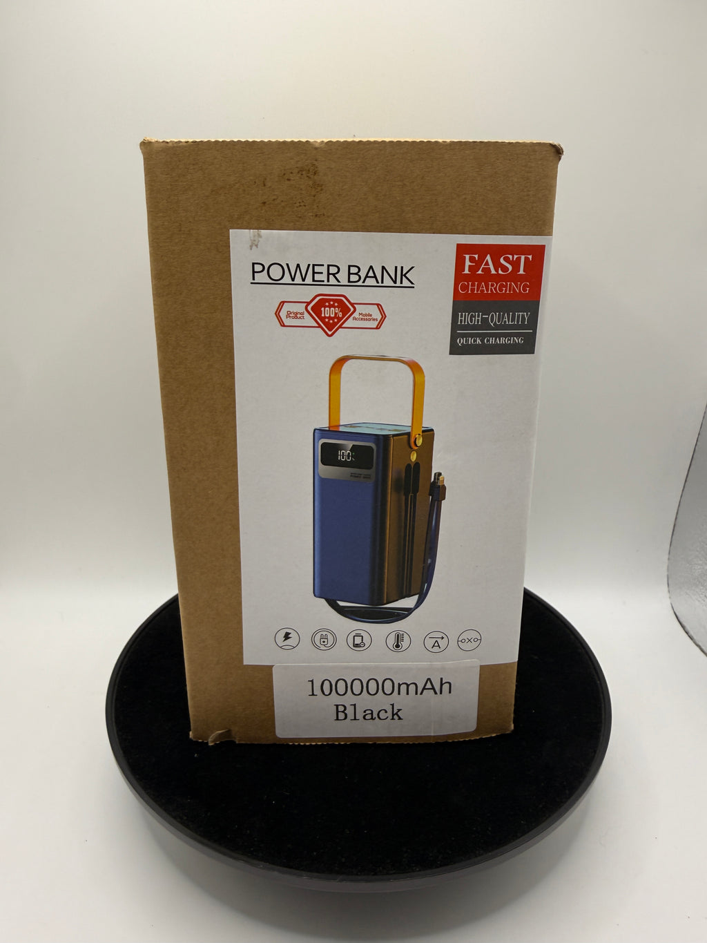 POWER BANK 100000mAh Black Fast-Charging Power Bank - product photo 1