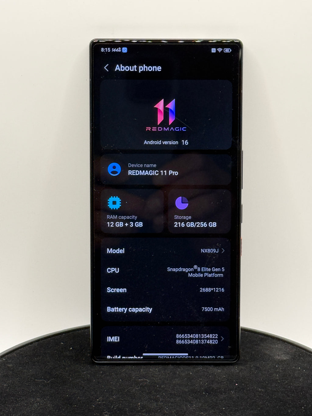 REDMAGIC 11 Pro NX809J Cryo 12GB 256GB 5G Phone - product photo 1