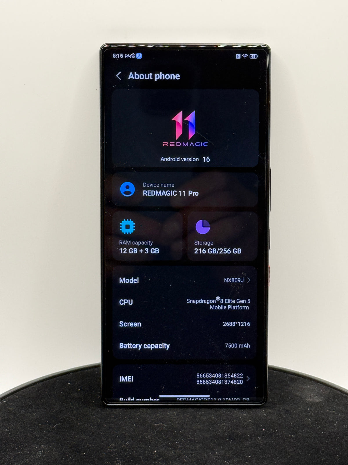 REDMAGIC 11 Pro NX809J Cryo 12GB 256GB 5G Phone - product photo 1