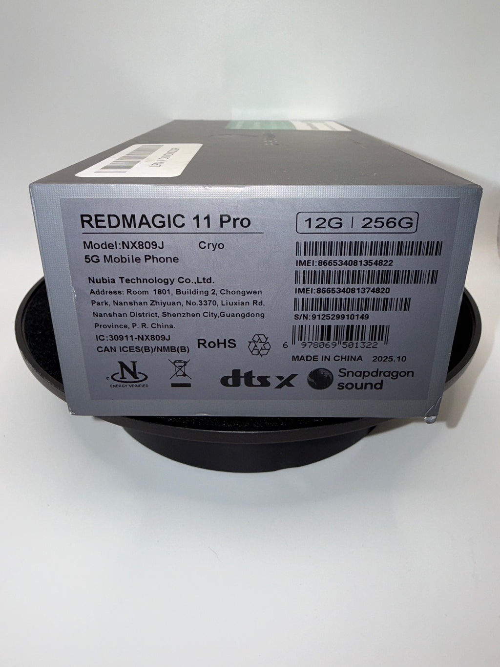 REDMAGIC 11 Pro NX809J Cryo 12GB 256GB 5G Phone - product photo 6