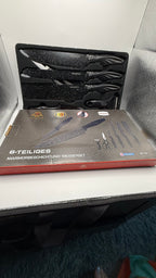 Penthouse 6-piece marble coated knife set in box