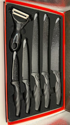 HEESEM 6-Piece Marble Coating Knife Set with Peeler - view 5