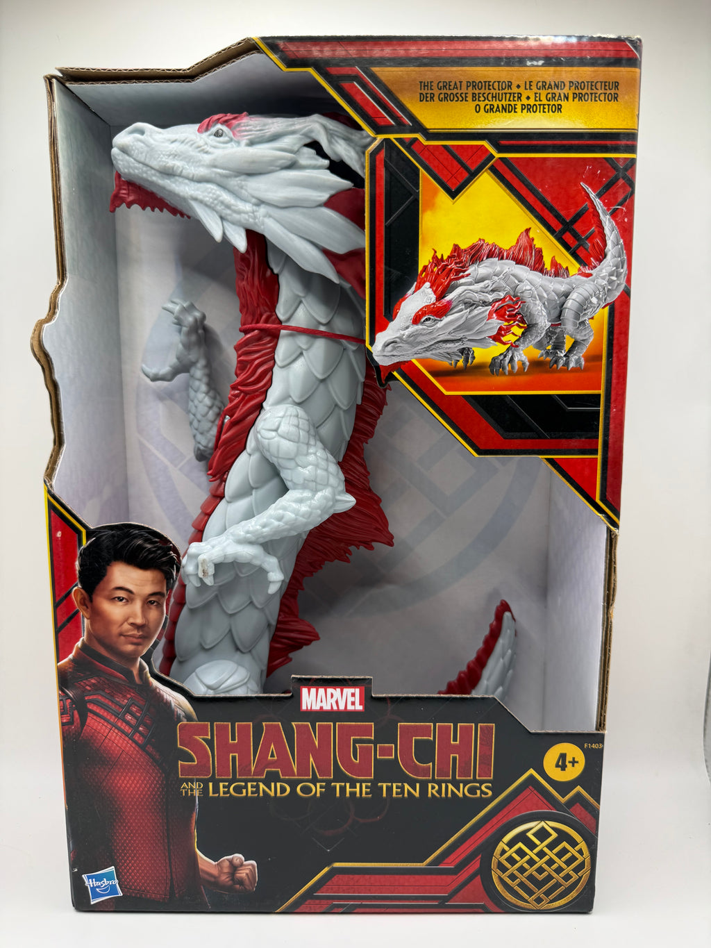 Marvel Shang-Chi The Great Protector dragon figure front in box