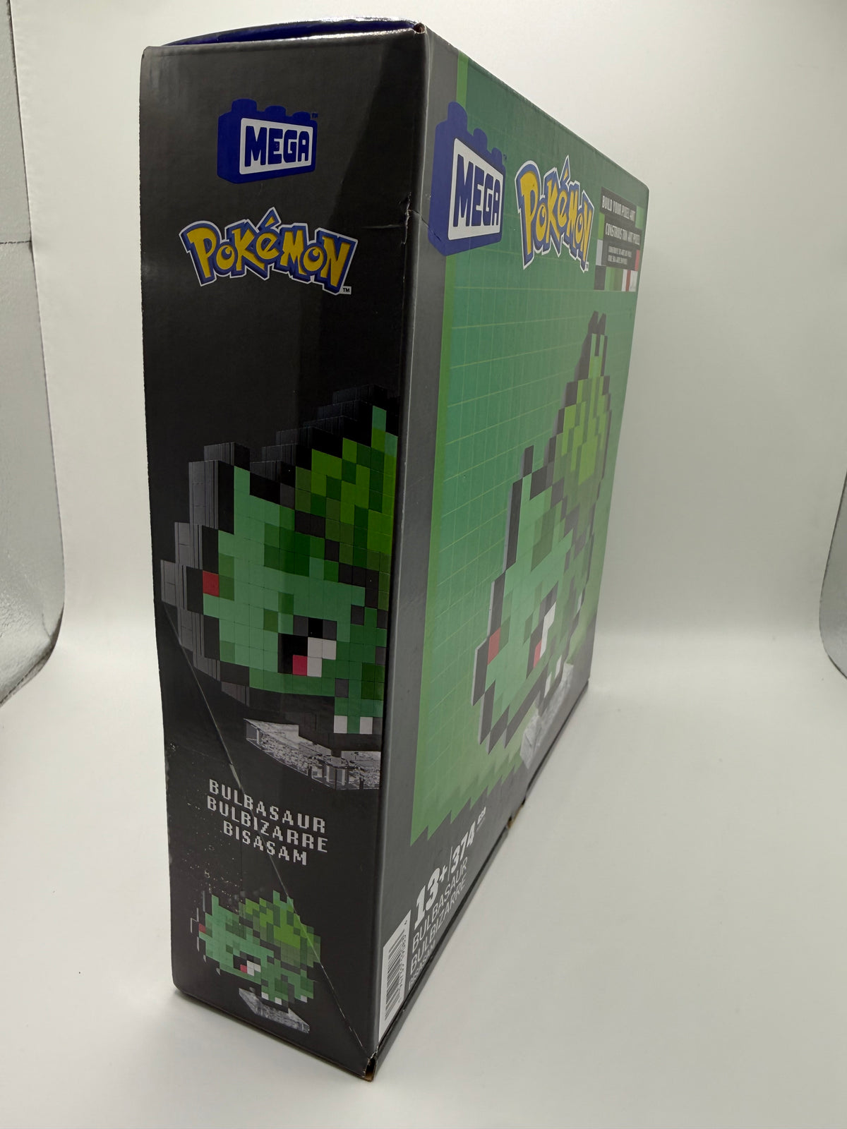 Side view of MEGA Construx Pokemon Bulbasaur Box