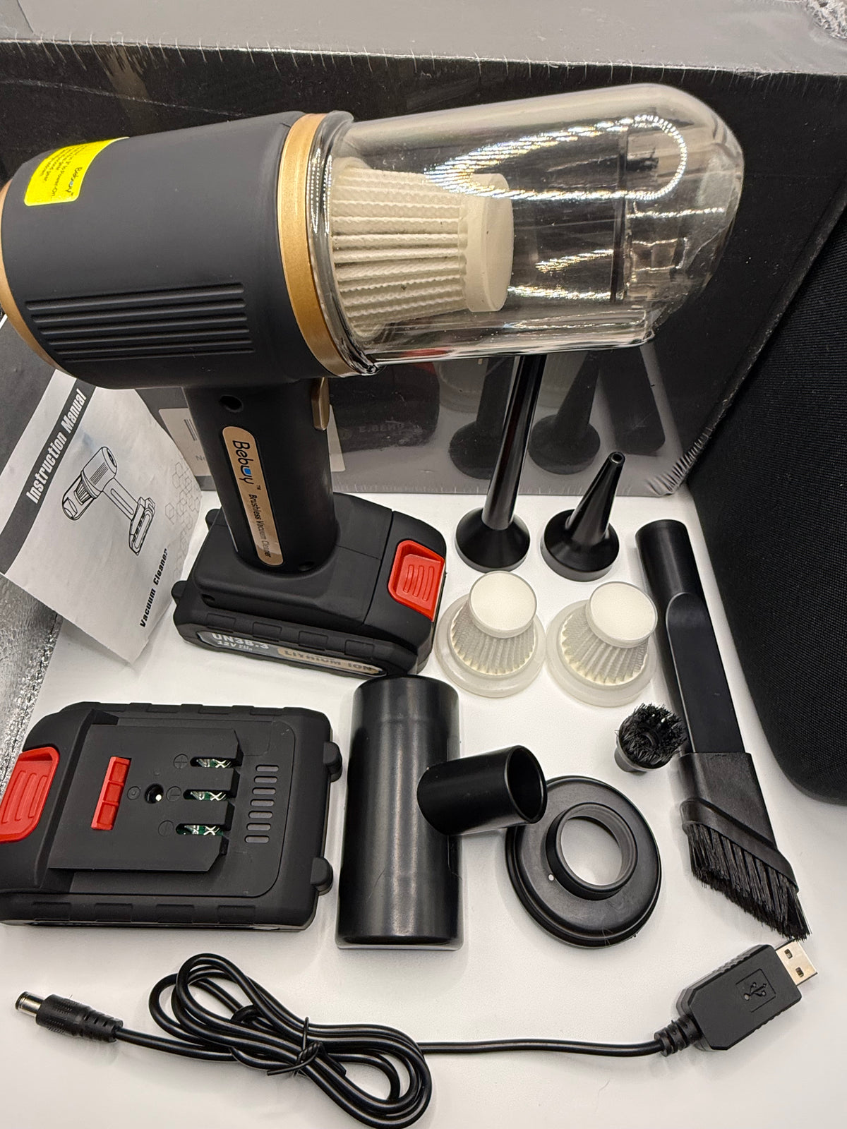Bebuy vacuum cleaner parts and USB charging cable