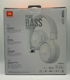 JBL Tune 520BT White Wireless Headphones Back Package View