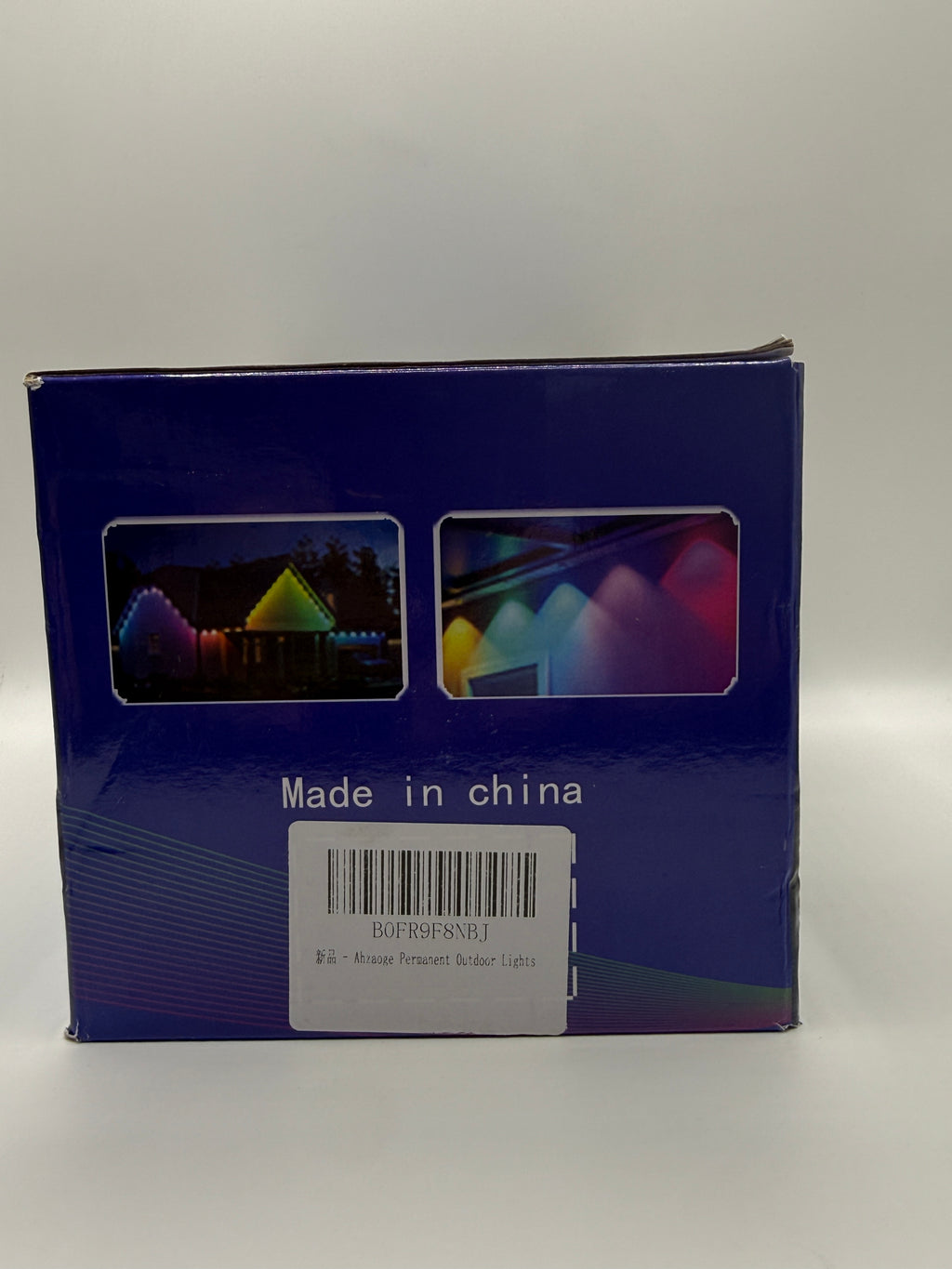 Multi-color LED lighting effects on eaves