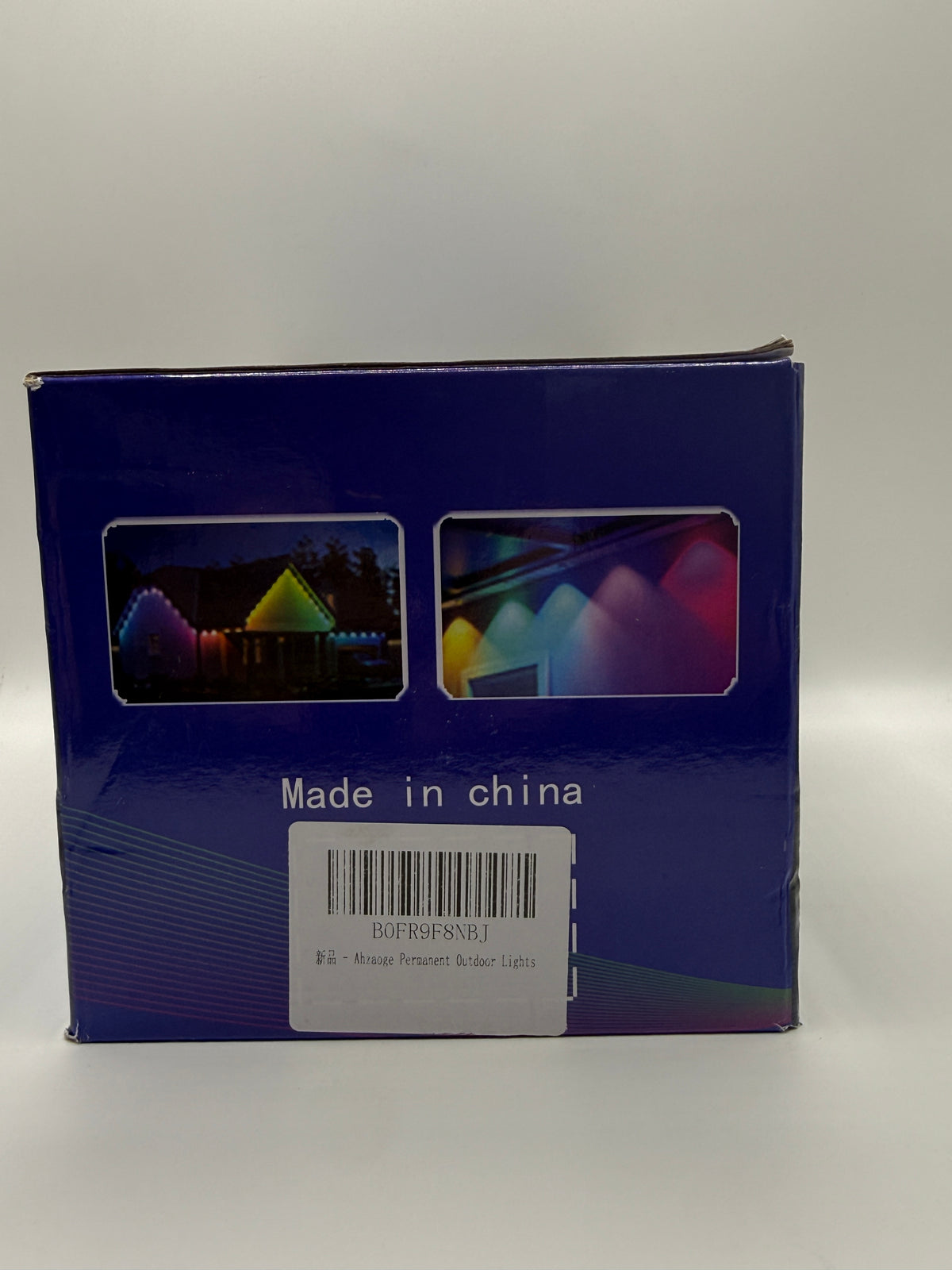Multi-color LED lighting effects on eaves