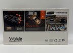 Vehicle BlackBOX DVR dash cam box back showing features