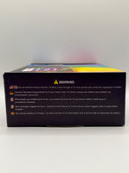Side view with safety warning on the box
