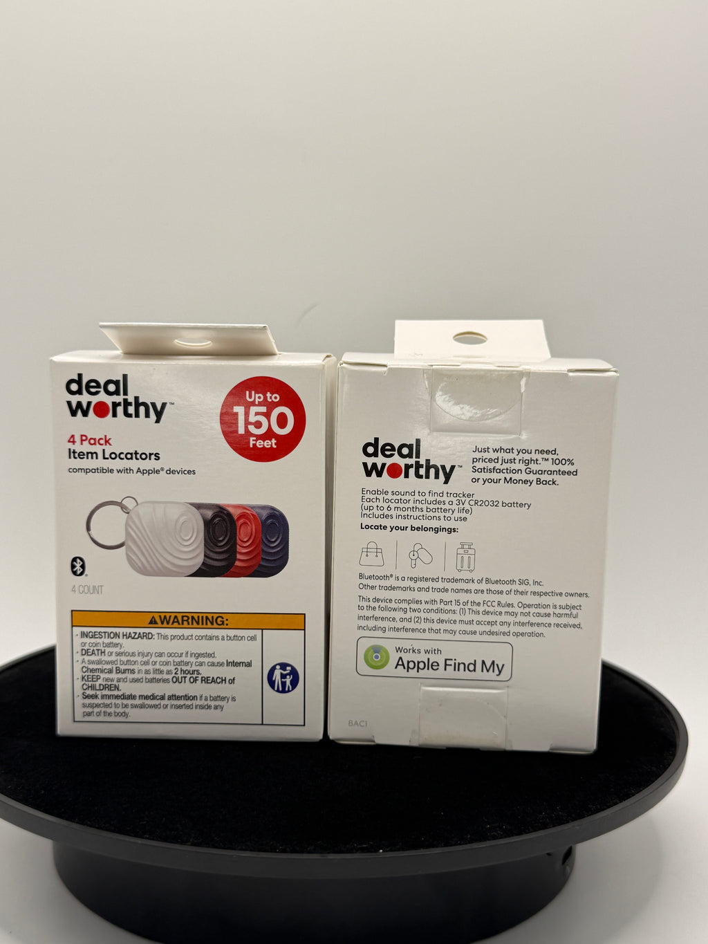deal worthy 4 pack item locators box back