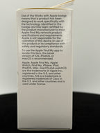 side text explaining Apple Find My compatibility