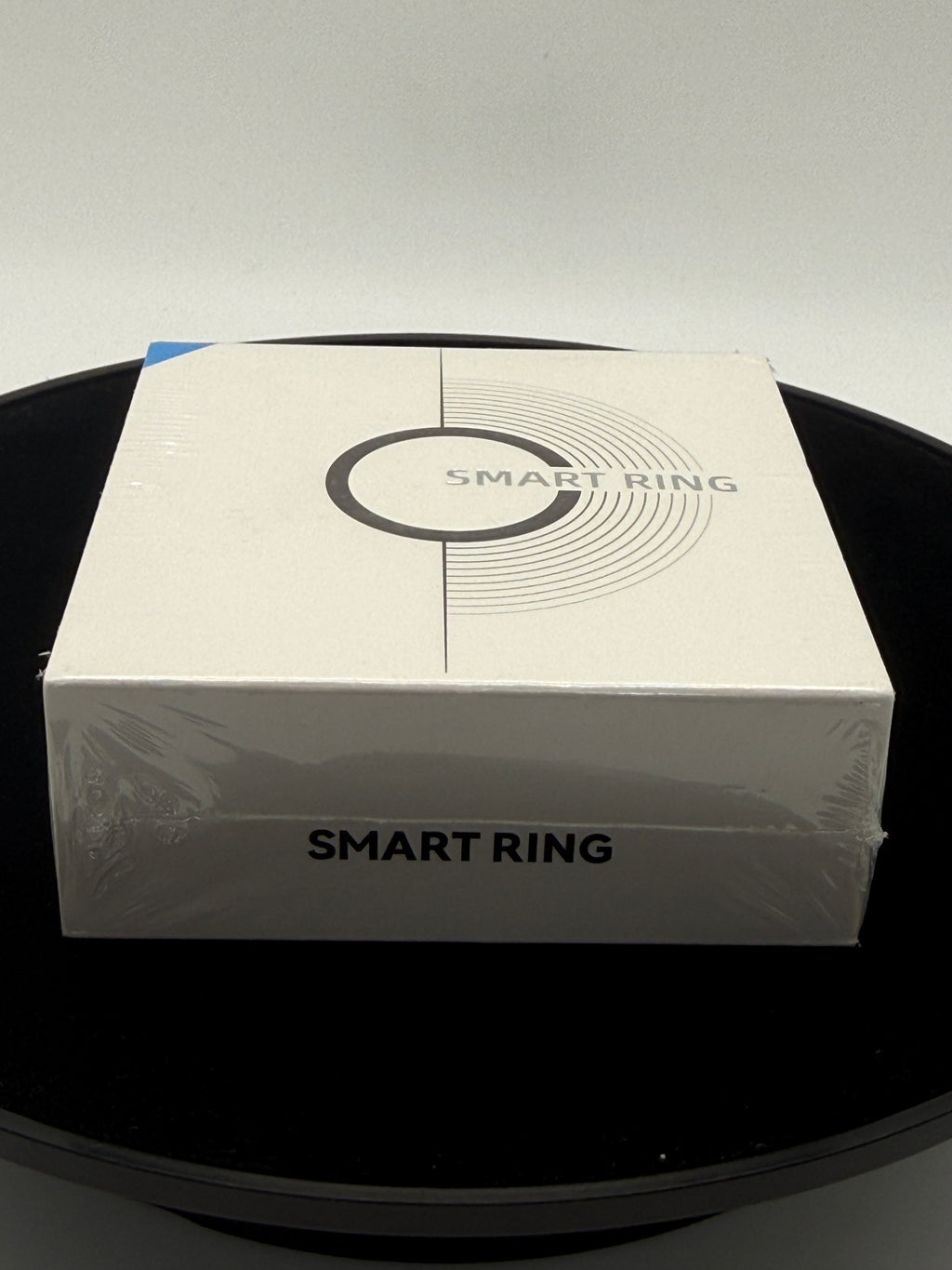 Smart Ring sealed box back with parameters and package contents