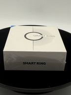 Smart Ring sealed box back with parameters and package contents
