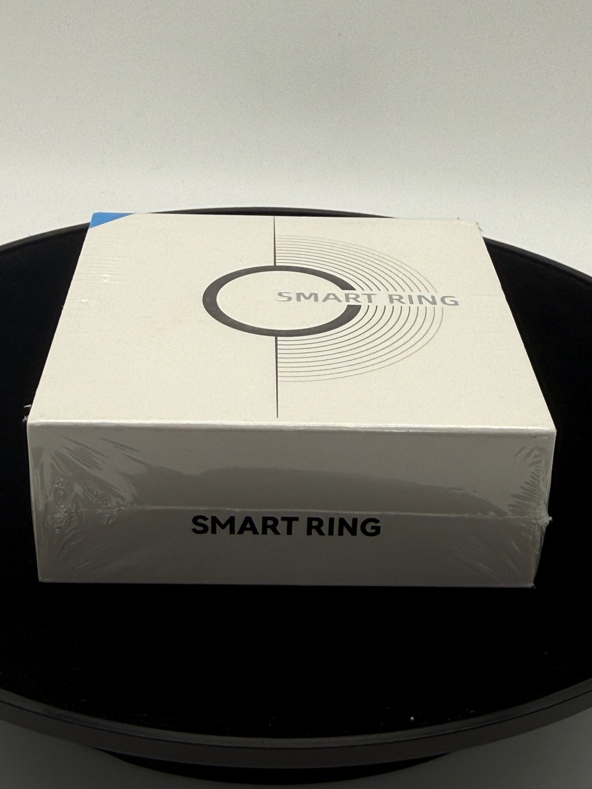 Smart Ring sealed box back with parameters and package contents
