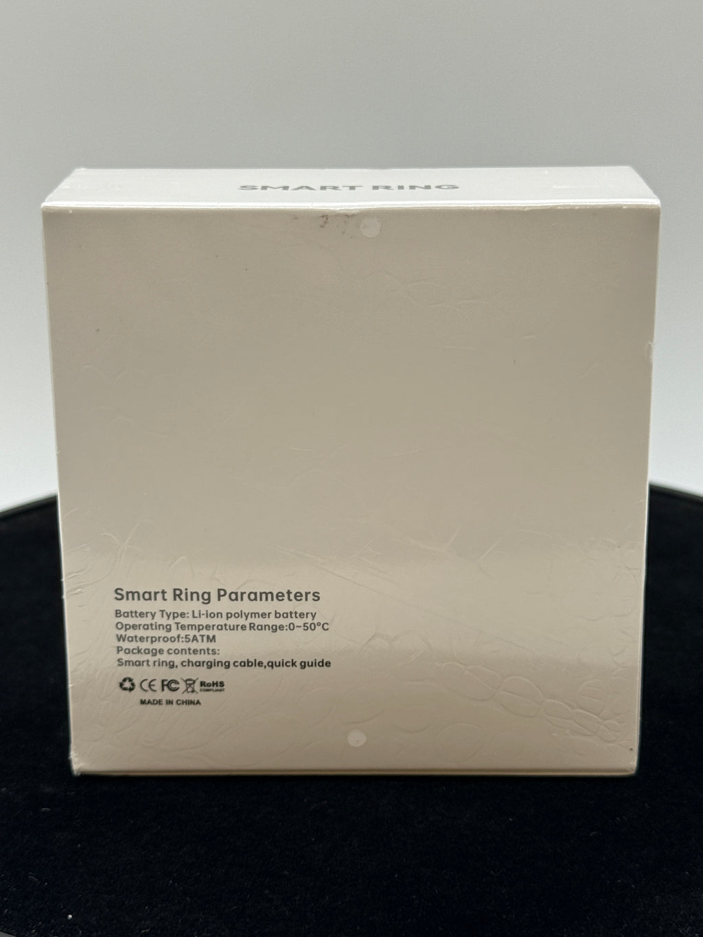 Smart Ring top packaging