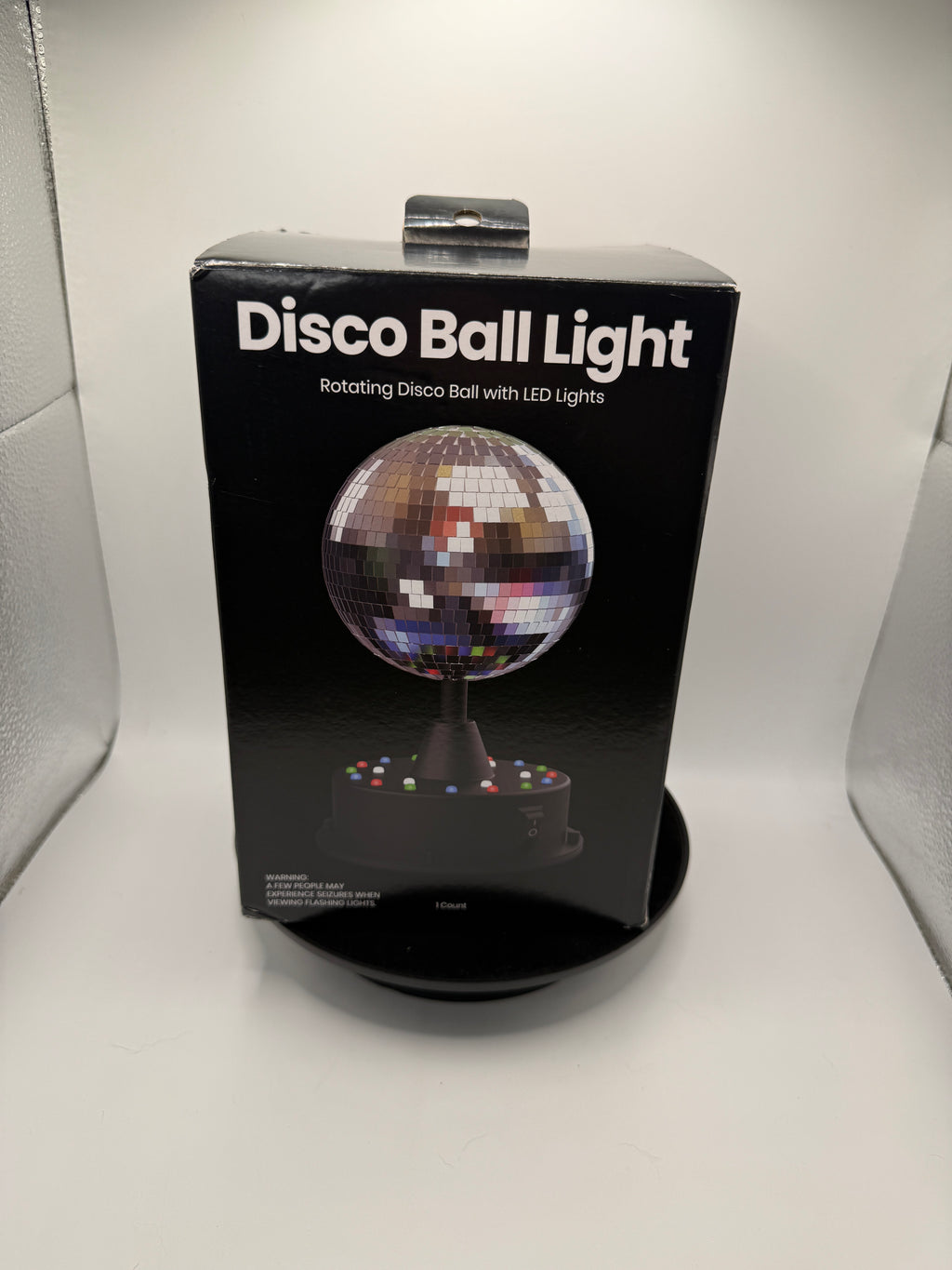 Disco Ball Light front of box