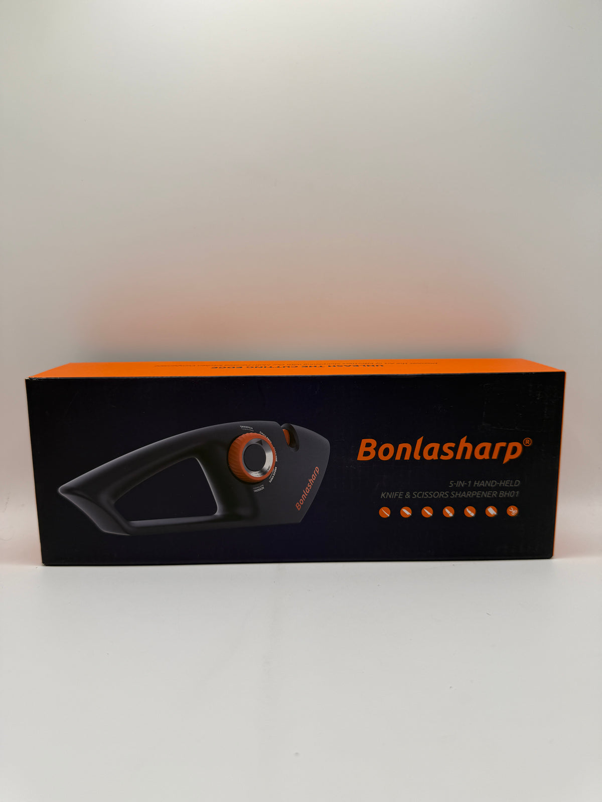 Box of Bonlasharp 5-in-1 Hand-Held Knife & Scissors Sharpener BH01