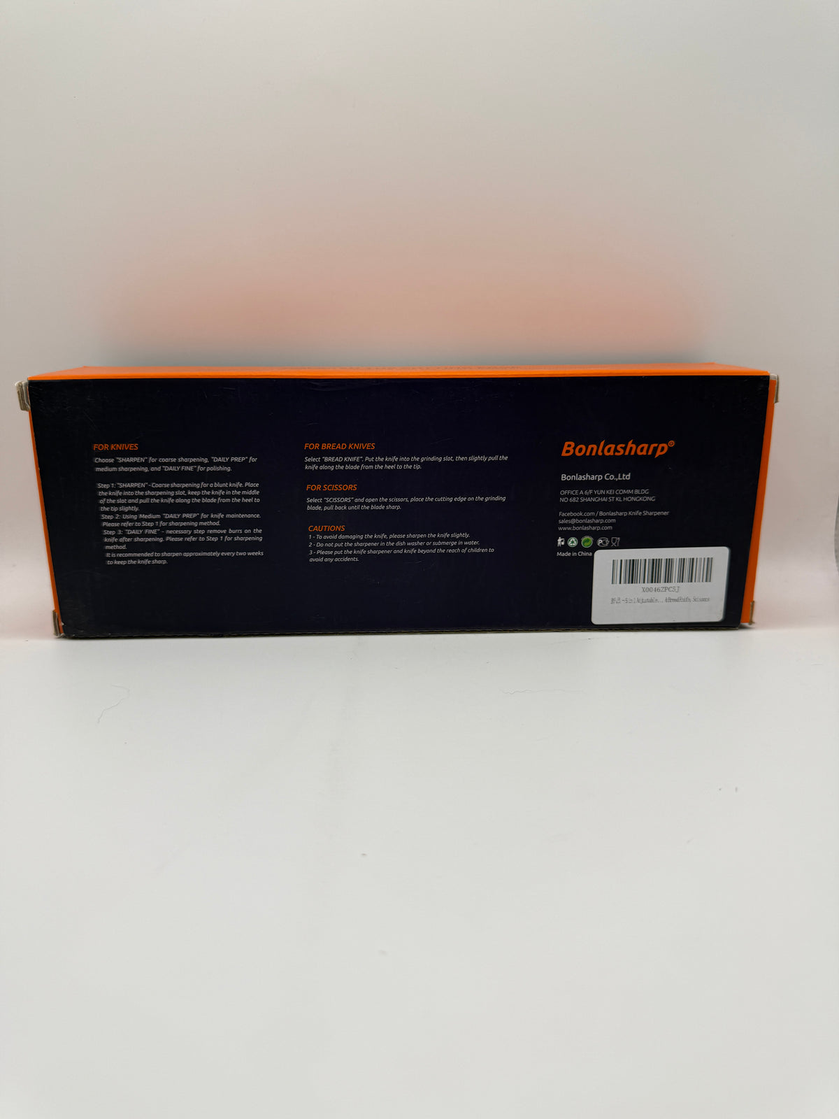 Front view of Bonlasharp 5-in-1 Hand-Held Sharpener BH01