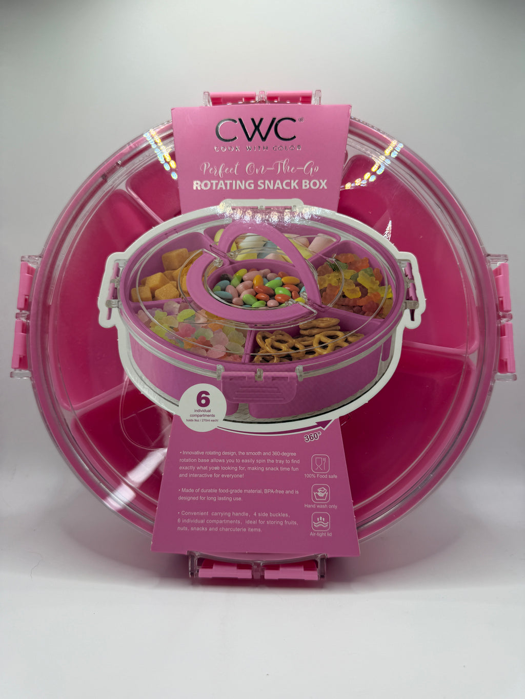 CWC Cook With Color Rotating Snack Box front view