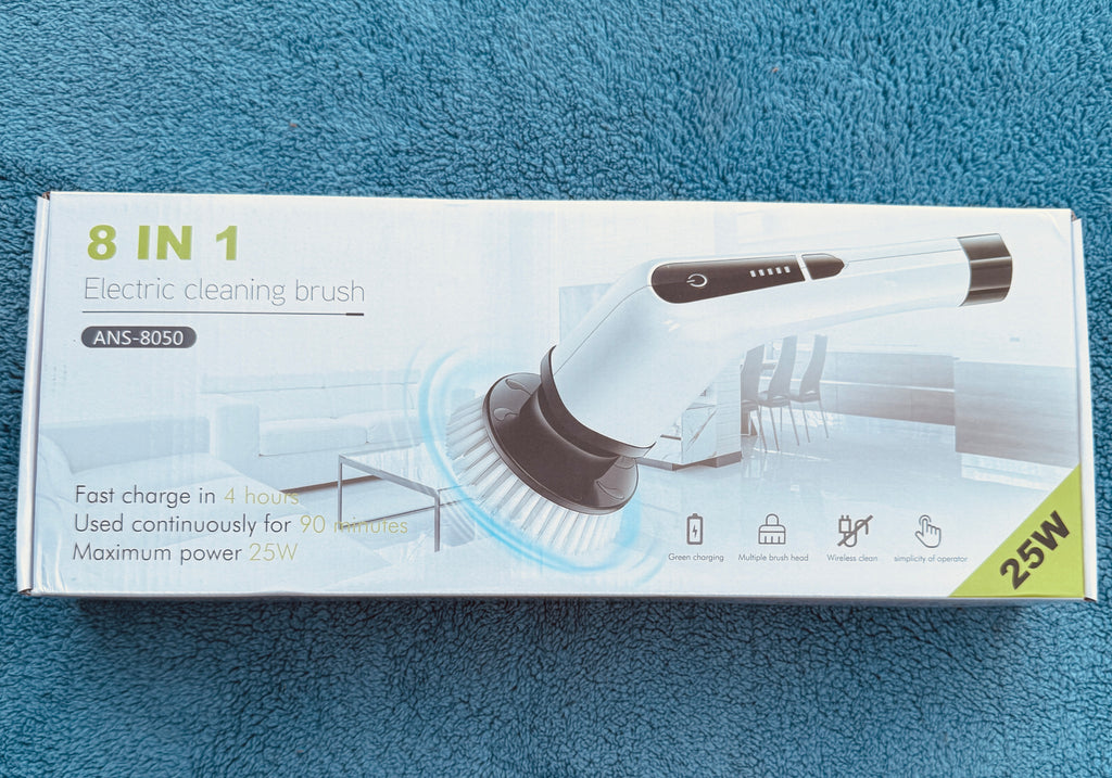 8 in 1 Electric Cleaning Brush ANS-8050 packaging