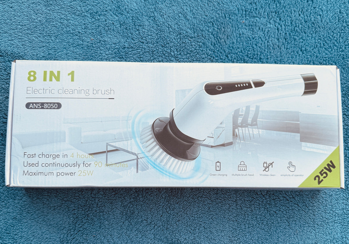 8 in 1 Electric Cleaning Brush ANS-8050 packaging