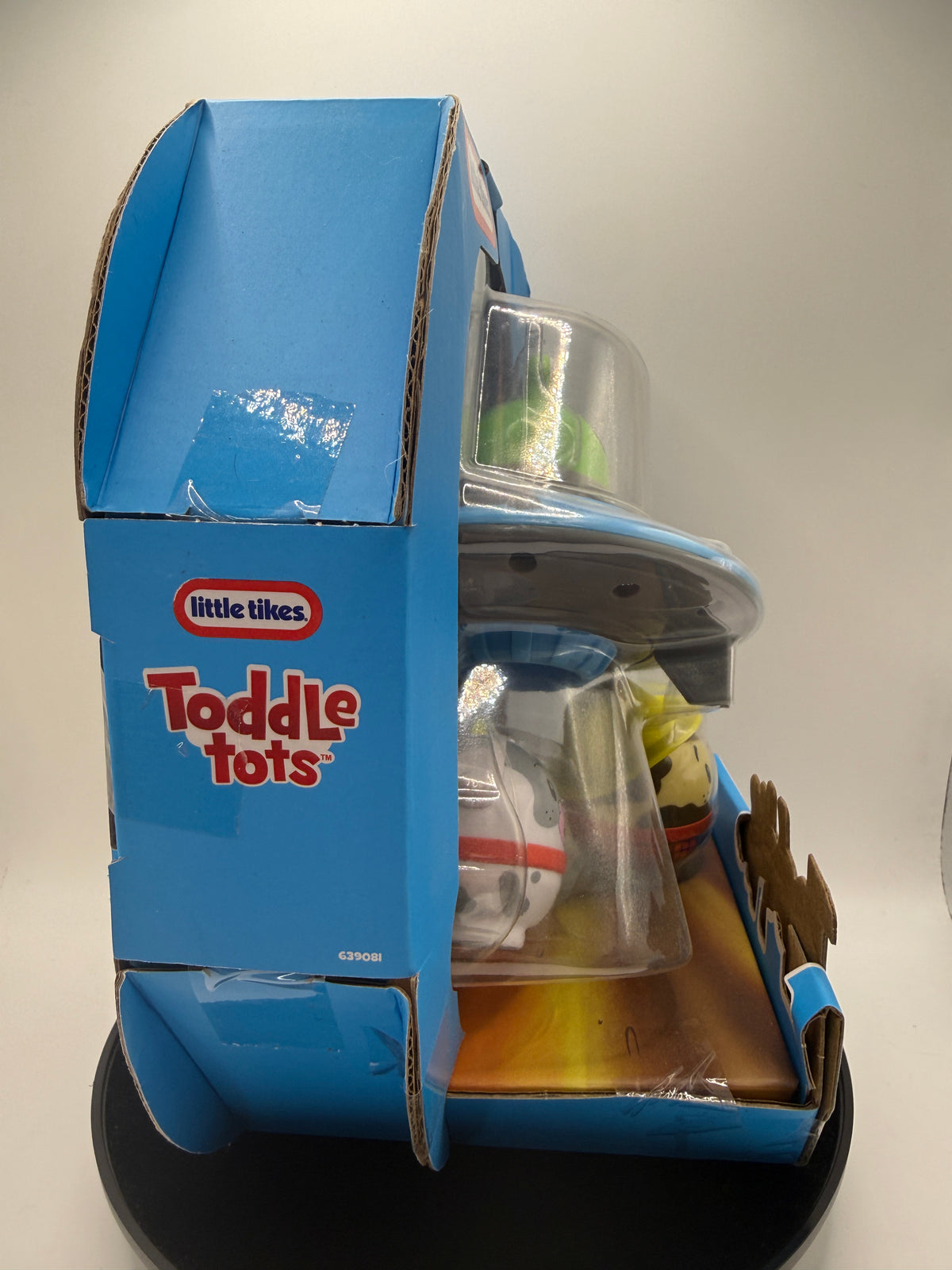 Side view of Toddle Tots Far Out Farm set in packaging