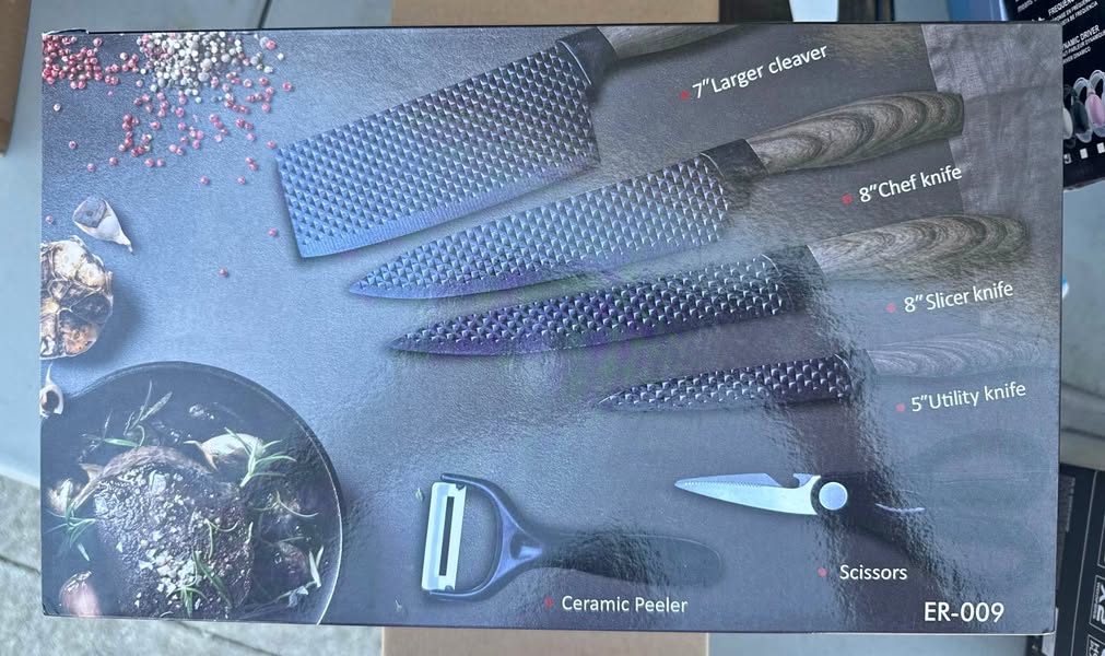 🔥 Premium Kitchen Knife Set – New in Box 🔪