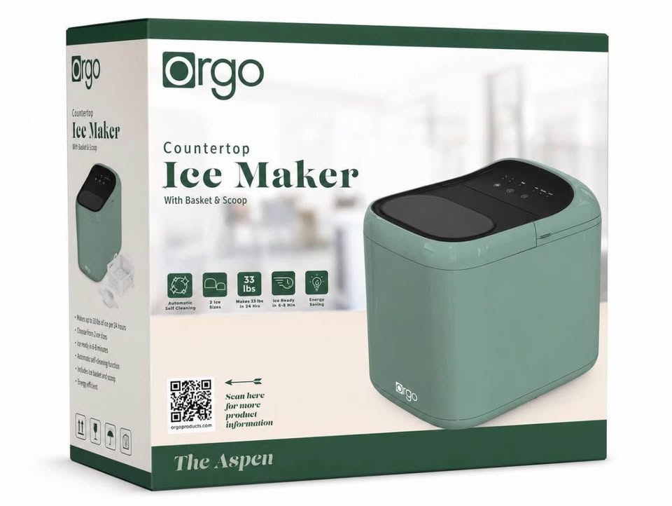 Orgo The Aspen Countertop Ice Maker – Sage Green - product photo 1