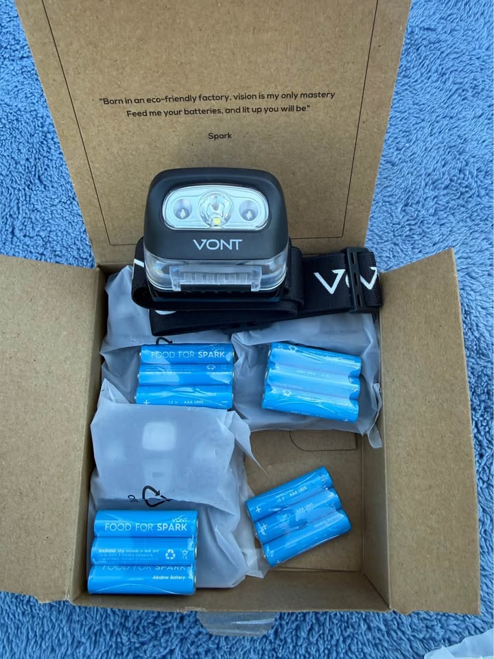Vont LED Headlamps with Batteries – 4‑Pack - product photo 1