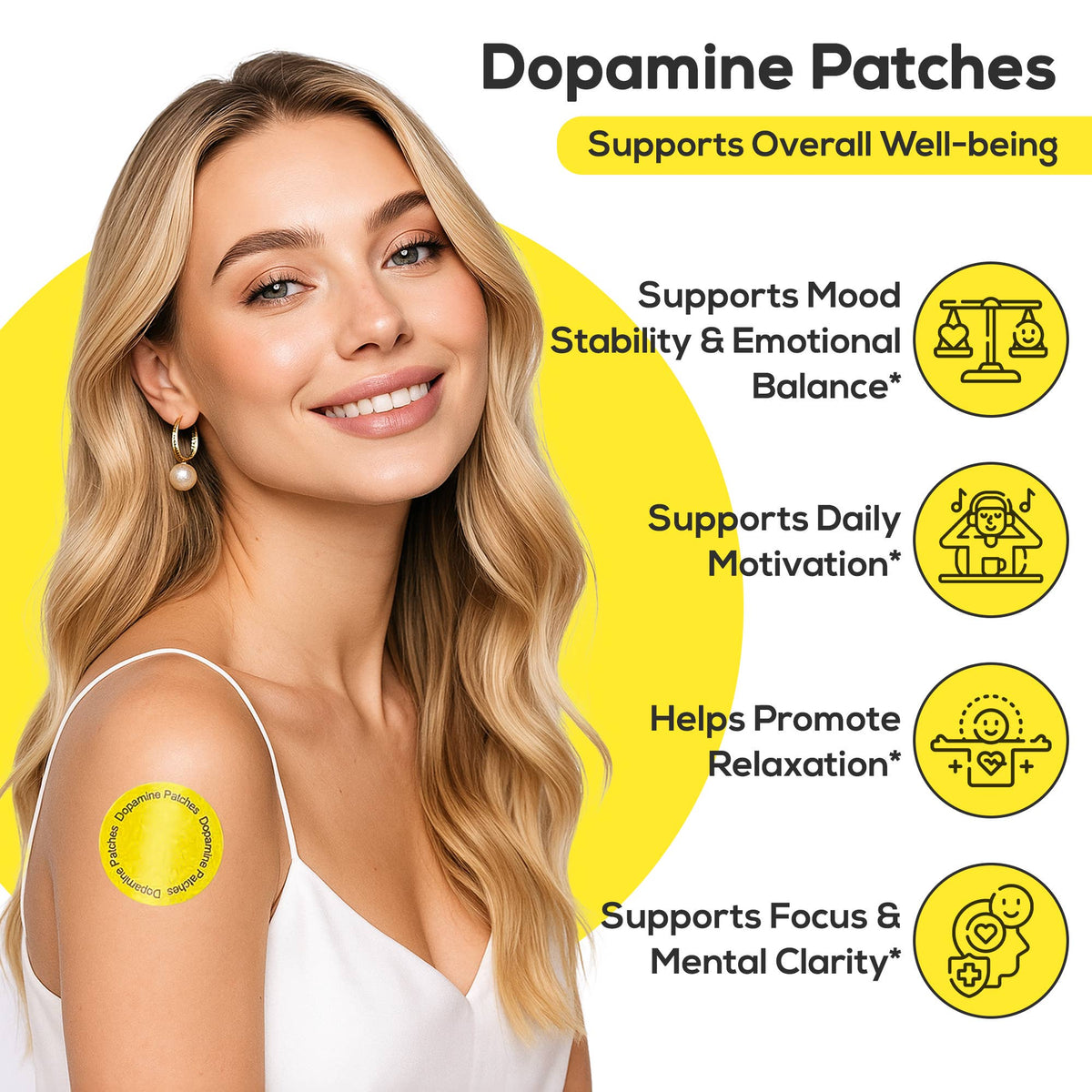 HARMONIFY Dopamine Patches – Mood & Focus Support 30 Patches - product image 3